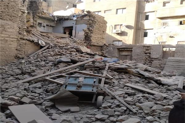 انهيار مبنى بحي”عابدين”بدون إصابات