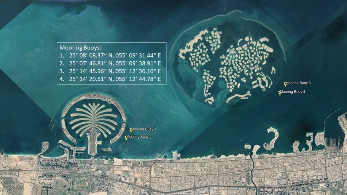 “دبي البحرية” تنتهي من تركيب عوامات إرساء للاستخدام المجاني في مياه دبي