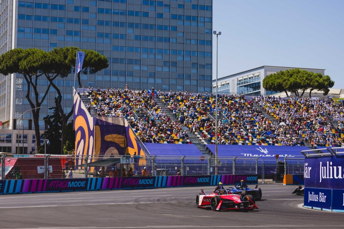 فريق نيسان فورمولا إي يحرز المركز الثاني في سباق روما