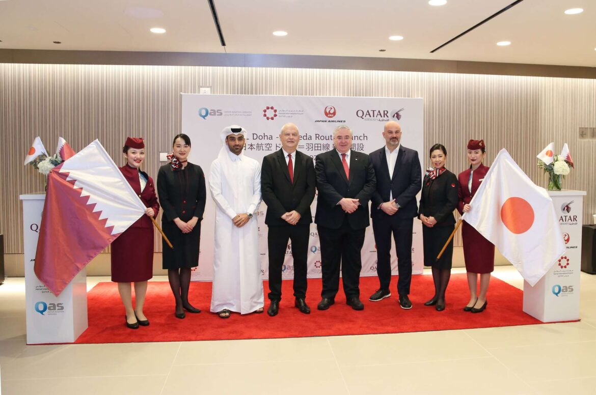 مطار حمد الدولي والخطوط الجوية اليابانية يعقدان شراكة استراتيجية عبر إطلاق رحلات طيران يومية مباشرة بين الدوحة وطوكيو